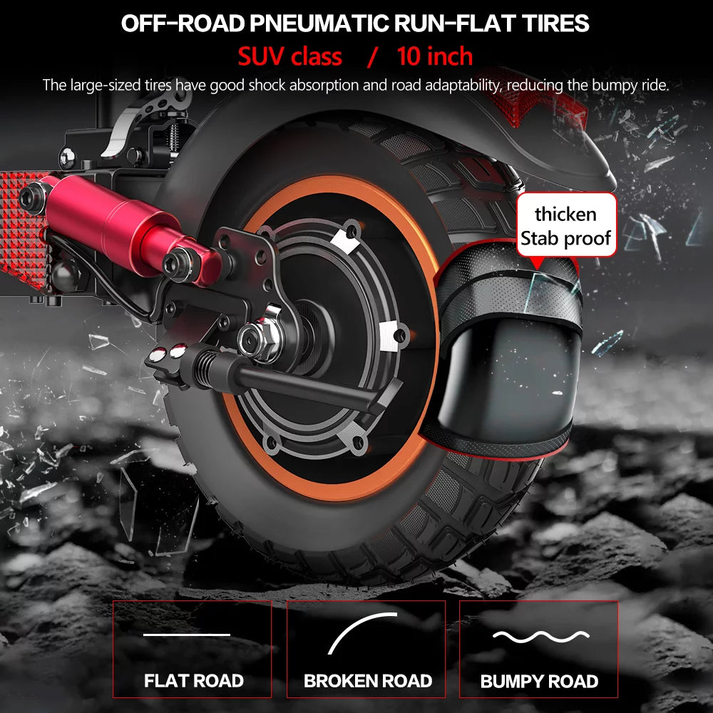 Electric Scooter 700W 10" Tires Folding Commuter a7