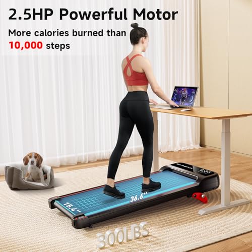Walking Pad Treadmill with Incline Under Desk Portable 3k