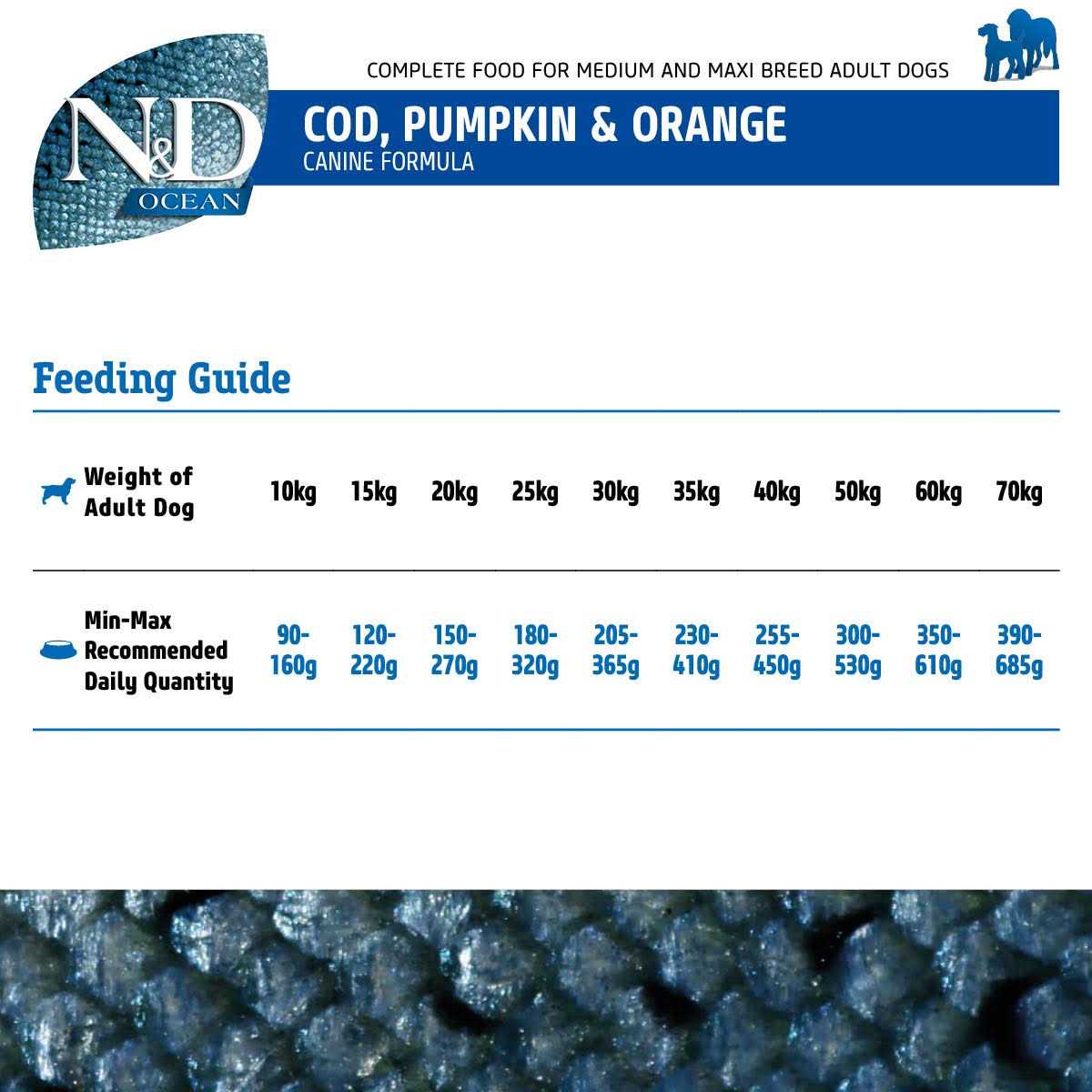 Dog Food Cod Pumpkin Orange Dry Dog Food k7m