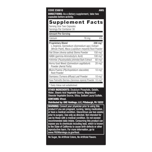 Men's Staminol Capsules 60 Count k7m