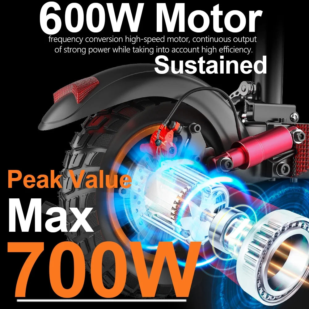 Electric Scooter 700W 10" Tires Folding Commuter a7