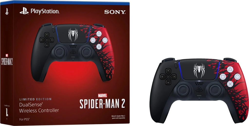 PS5 Disc Edition Console with Spider-Man 2 Bundle and Two Controllers k7p