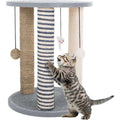 Pet Adobe 19.25-in. Cat Scratching Post with Toys - Pet Supplies online store
