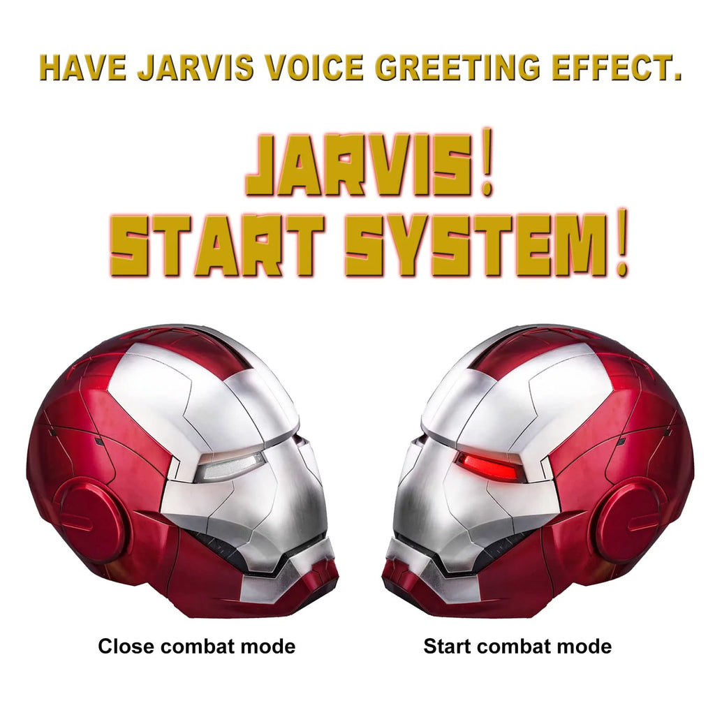 Iron Man Helmet Electronic Wearable Mask with LED Eyes a7