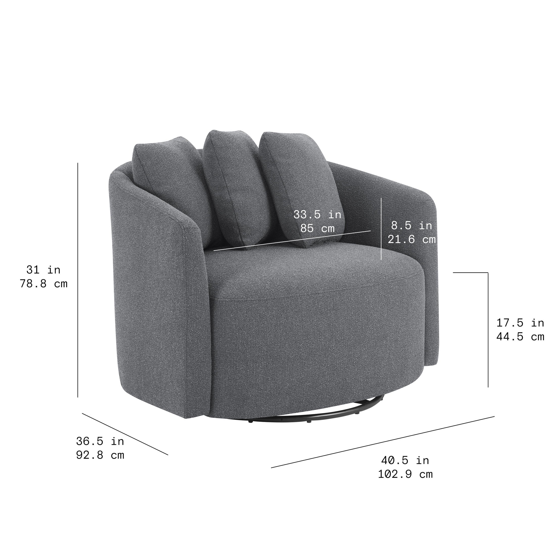 Charcoal Accent Chair k7p