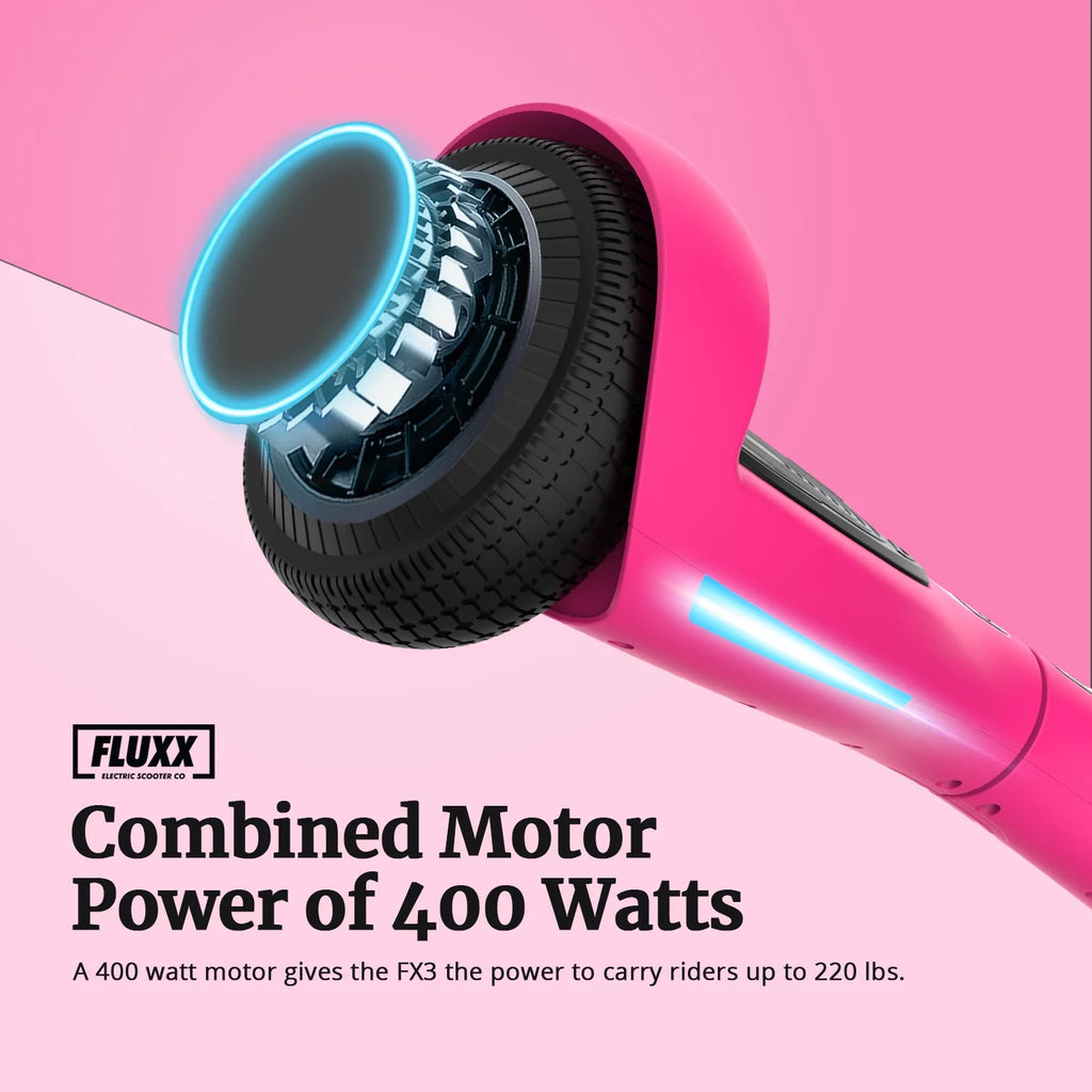 Hoverboard for Kids Adults 200W LED Wheels 6.2mph Pink k7