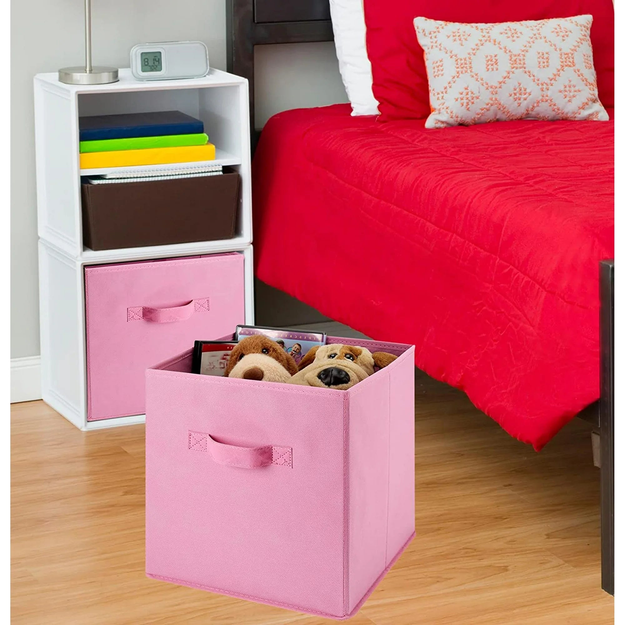 Foldable Laundry Storage Bins 6-Pack Collapsible Cube Organizers a7