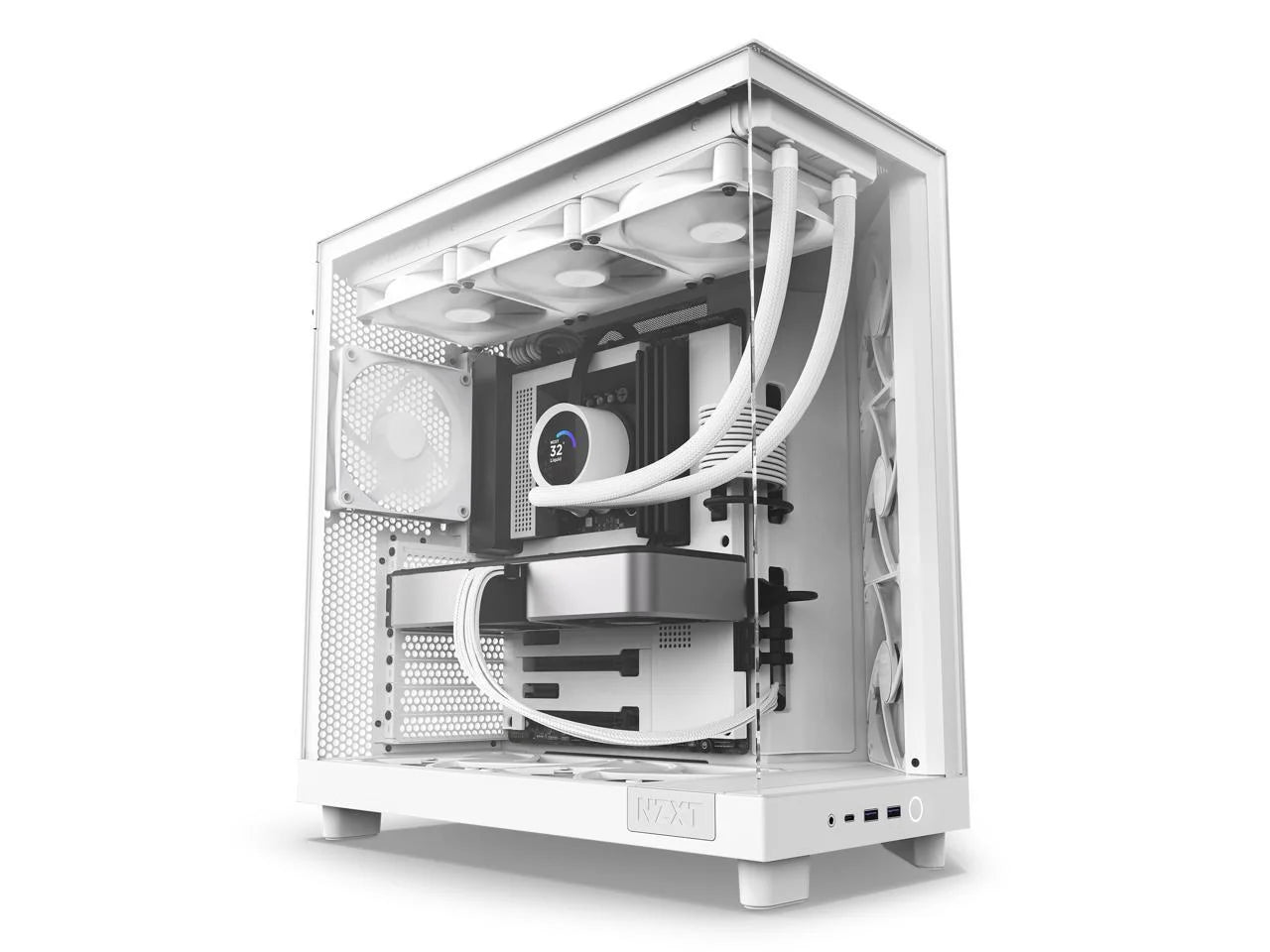 PC Case Dual-Chamber Mid-Tower White a7