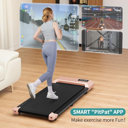 Walking Pad Under Desk Treadmill Portable Mini No-Assembly App Remote Control LED Display Jogging Machine k7