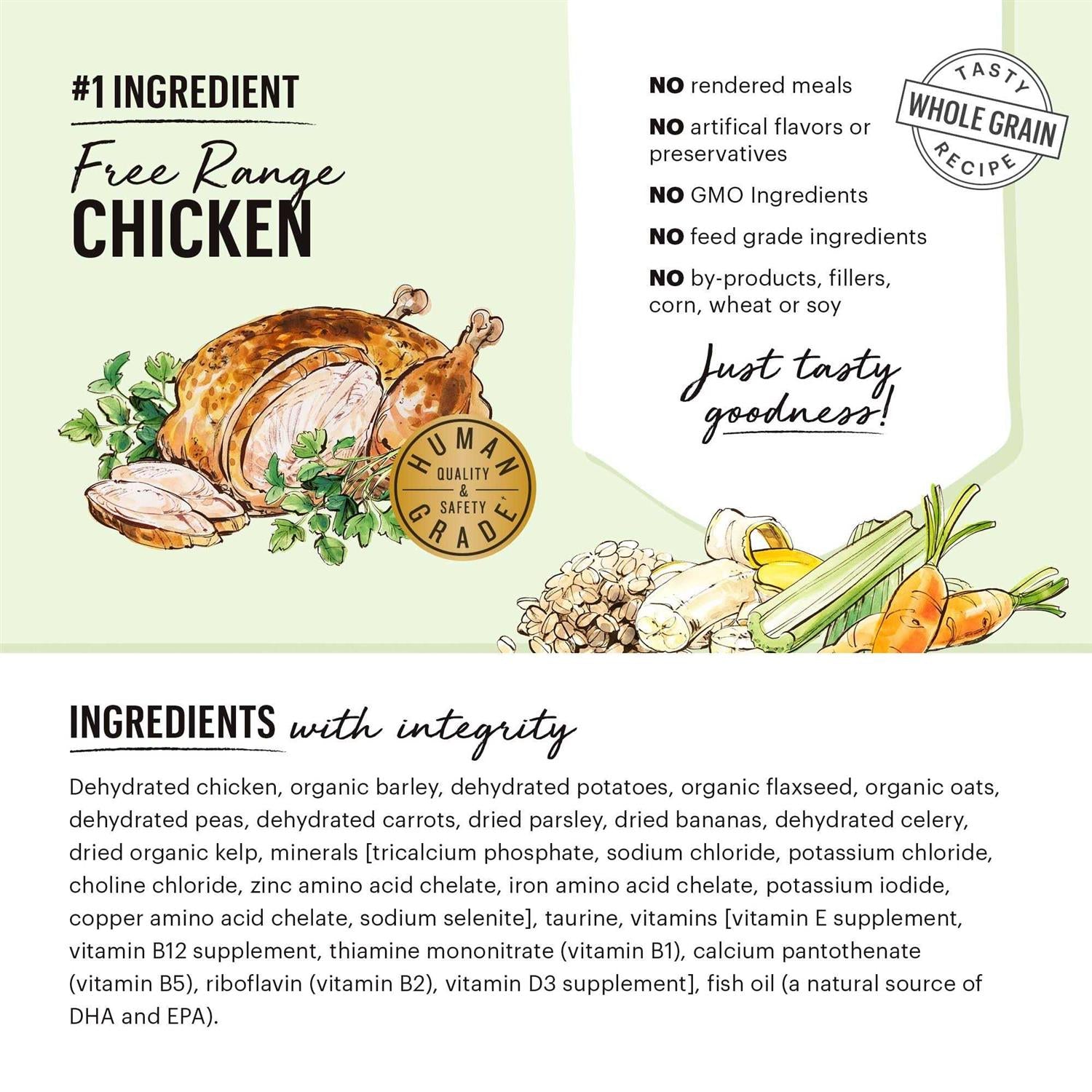 Dehydrated Whole Grain Chicken Dog Food k7m