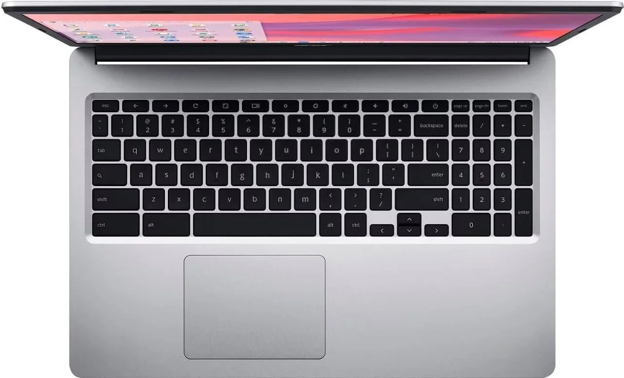 15.6" Chromebook Laptop, Intel Celeron, 4GB RAM, 64GB eMMC, Chrome OS k7m