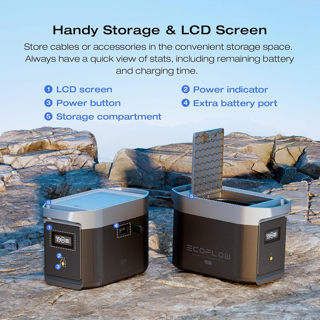 Portable Power Station Extra Battery 2048Wh LiFePO4 a7