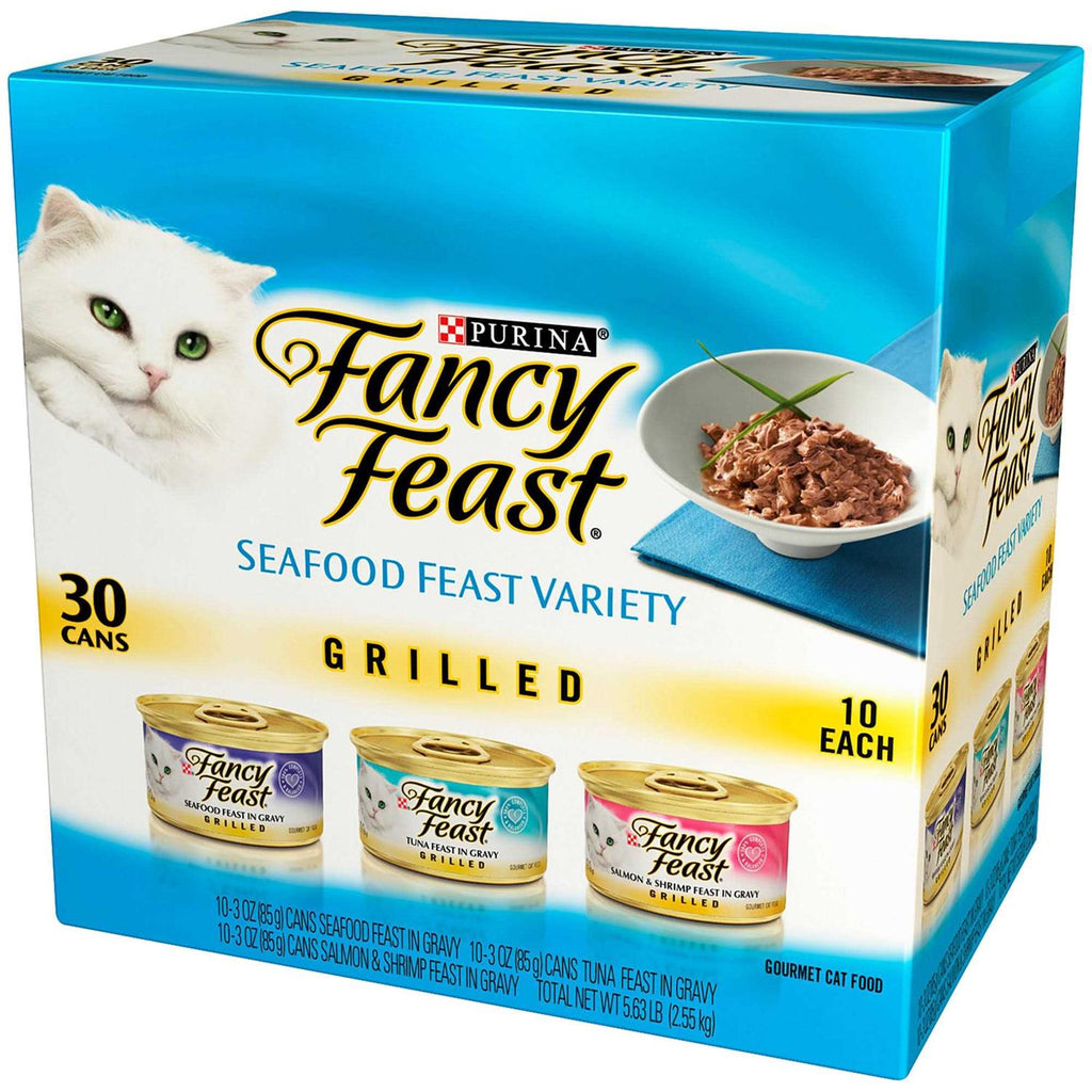 Wet Cat Food Variety Pack Seafood Grilled Collection k7p