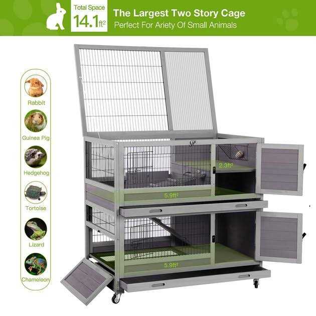Rabbit Hutch Outdoor Bunny Cage k7m