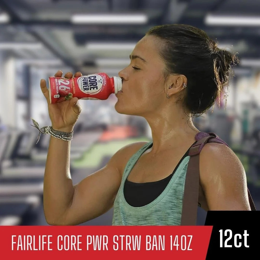 Strawberry Banana Protein Milk Shakes 14 Fl Oz Pack of 12 a7
