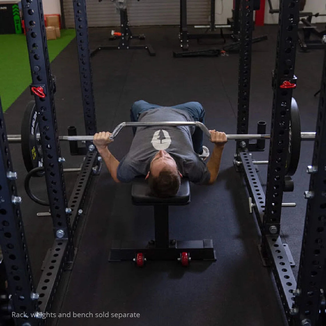 Cambered Olympic Bench Press Bar 600 LB Chrome a7
