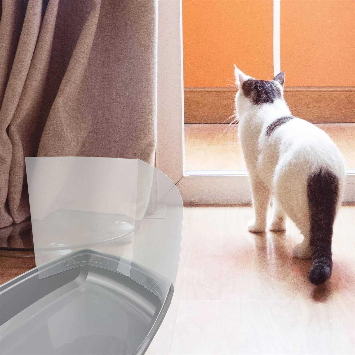 Cat Litter Box Pee Shields Easy Clean Anti-Splashing Flexible3k