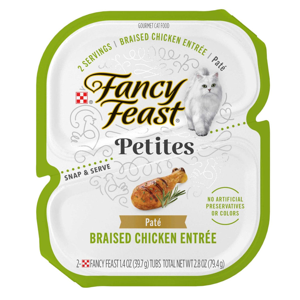 Fancy Feast Petites Pate Braised Chicken Entree Wet Cat Food - Pet Supplies online store