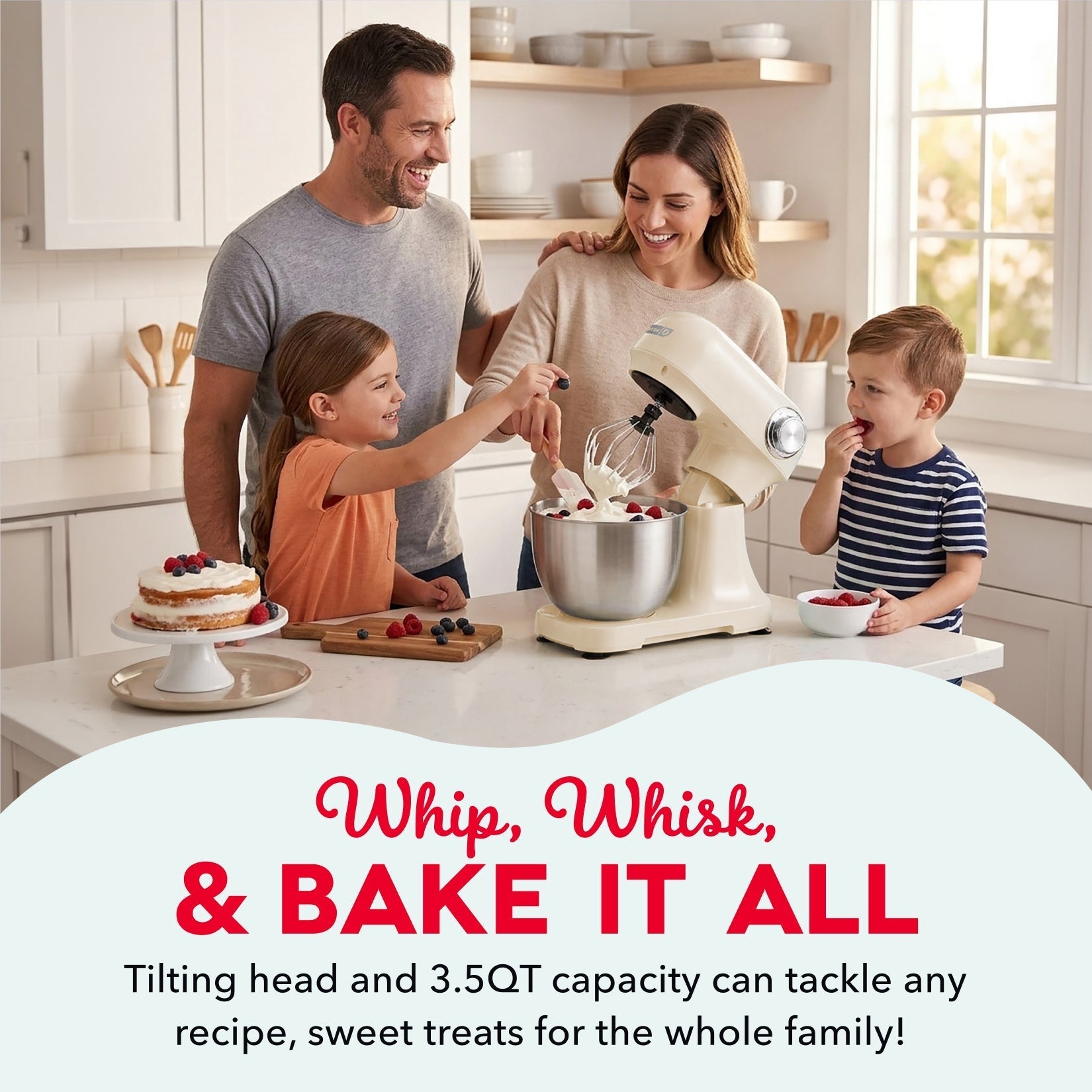 3.5 Qt Tilt Head Stand Mixer B0　0Z d6