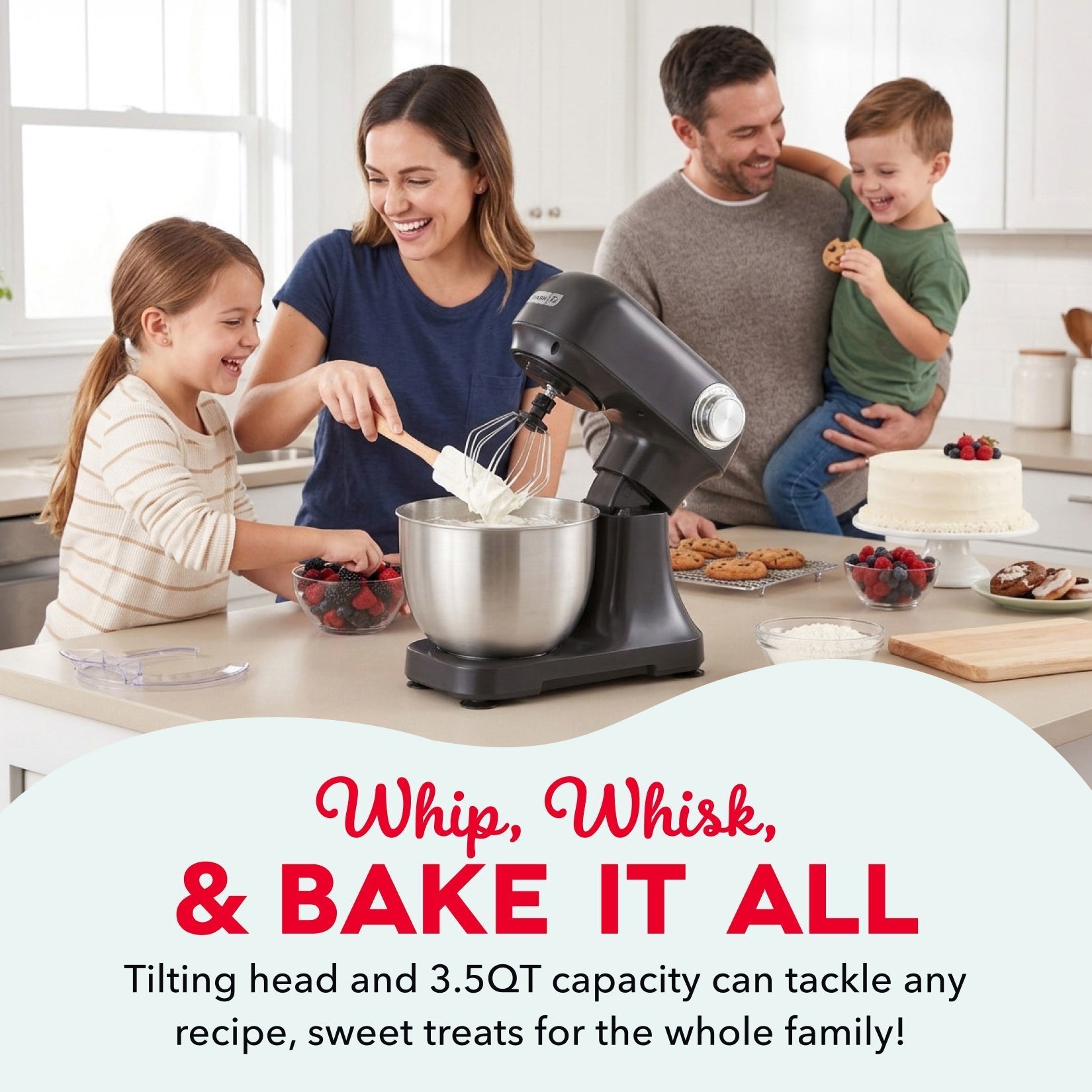 3.5 Qt Tilt Head Stand Mixer B0　0Z d6