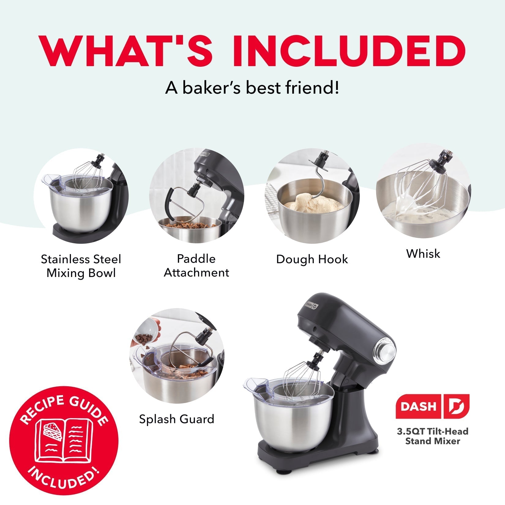 3.5 Qt Tilt Head Stand Mixer B0　0Z d6