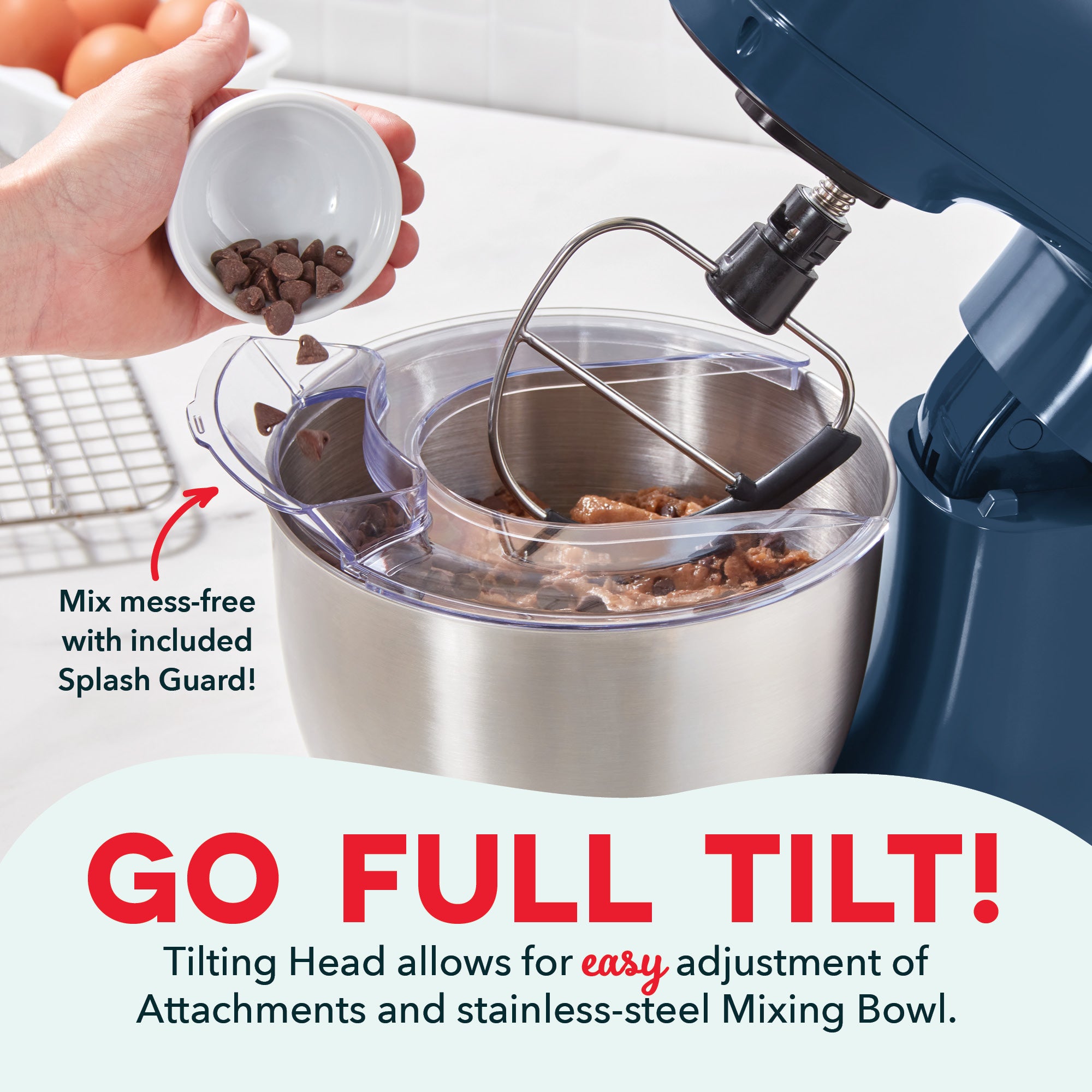 3.5 Qt Tilt Head Stand Mixer B0　0Z d6
