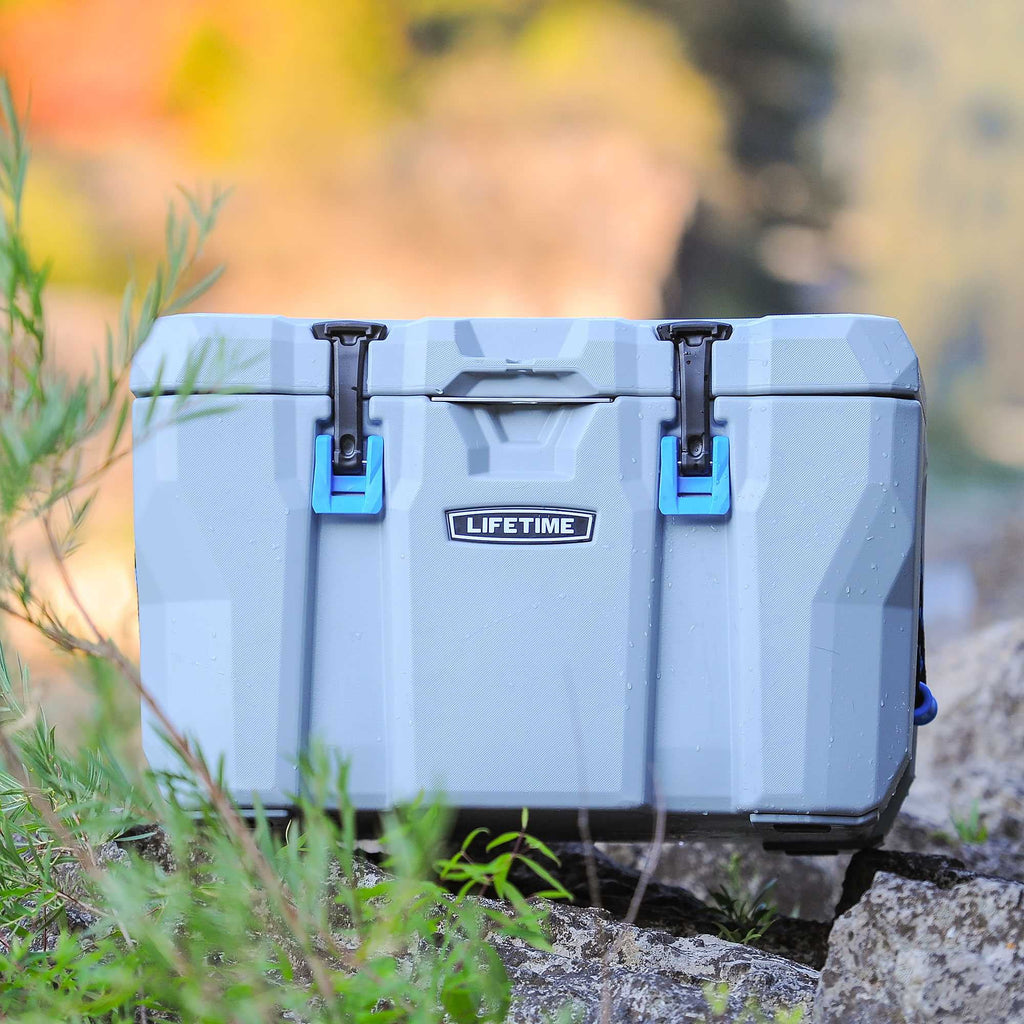 55 Quart Polyethylene Cooler Light Gray k7