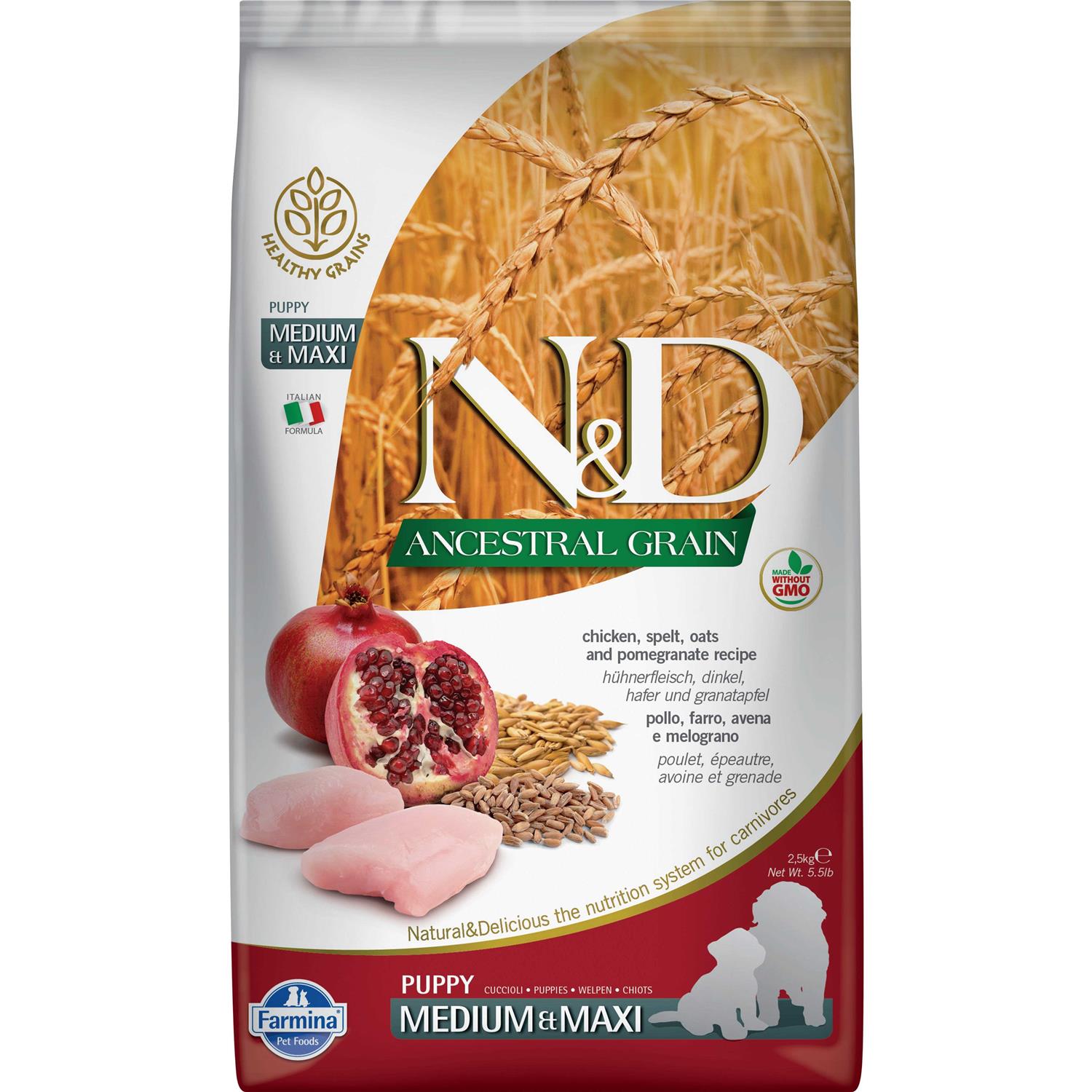 Farmina N&amp;D Ancestral Grain Chicken &amp; Pomegranate Dry Dog Food - Pet Supplies online store