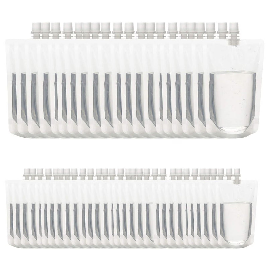 50PCS 100Ml Liquid Stand Bag Leak Proof Drink Packaging Bag Spout Pouch for Beverage Juice Milk Coffee Storage