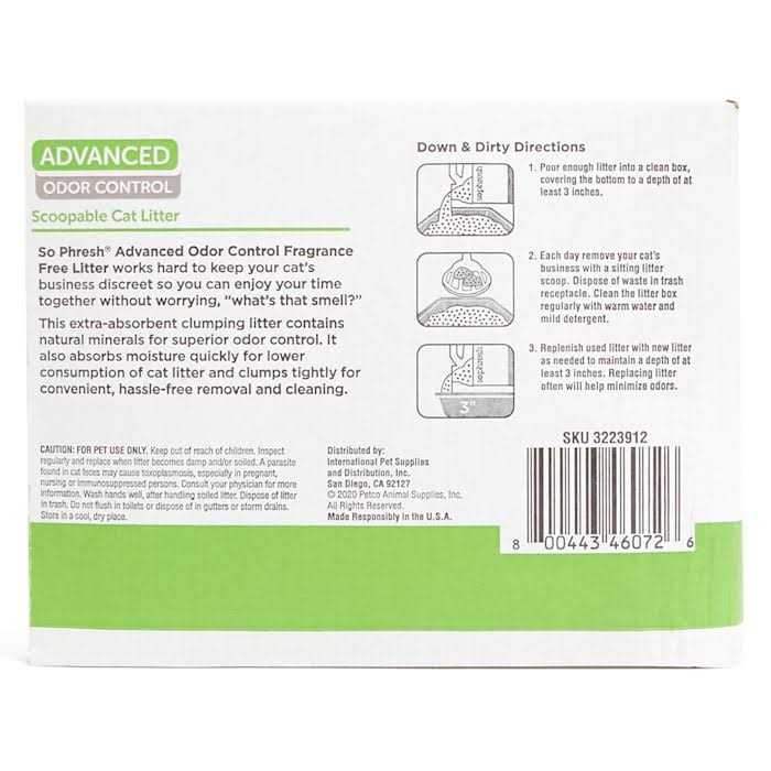 Scoopable Cat Litter with Odor Control k7m