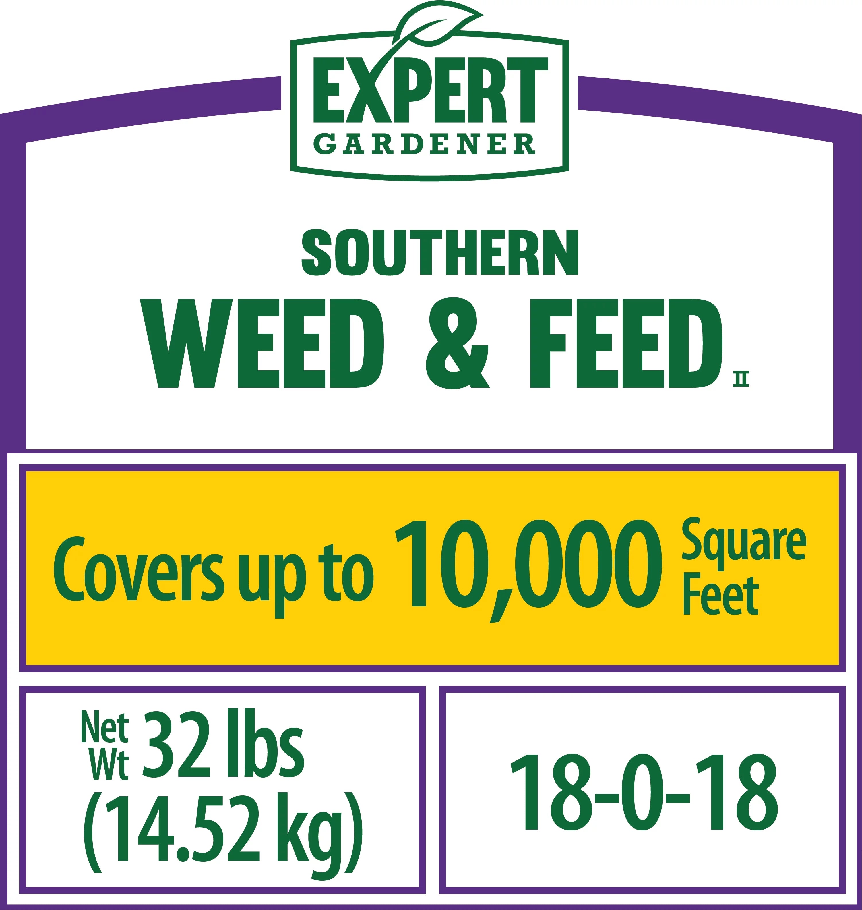 Lawn Weed & Feed Fertilizer 32 lb a7