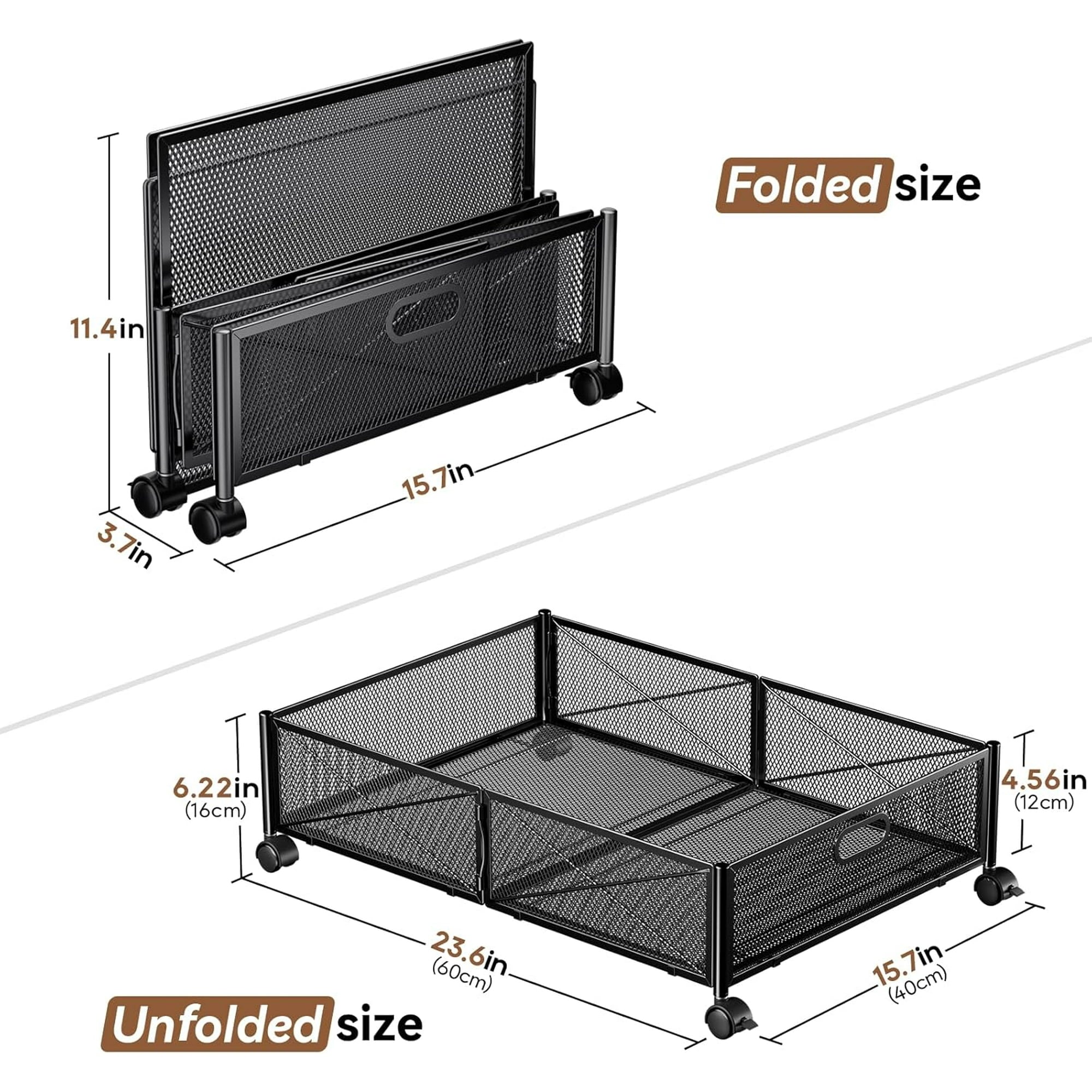 Under Bed Storage Containers with Wheels and Drawer a7