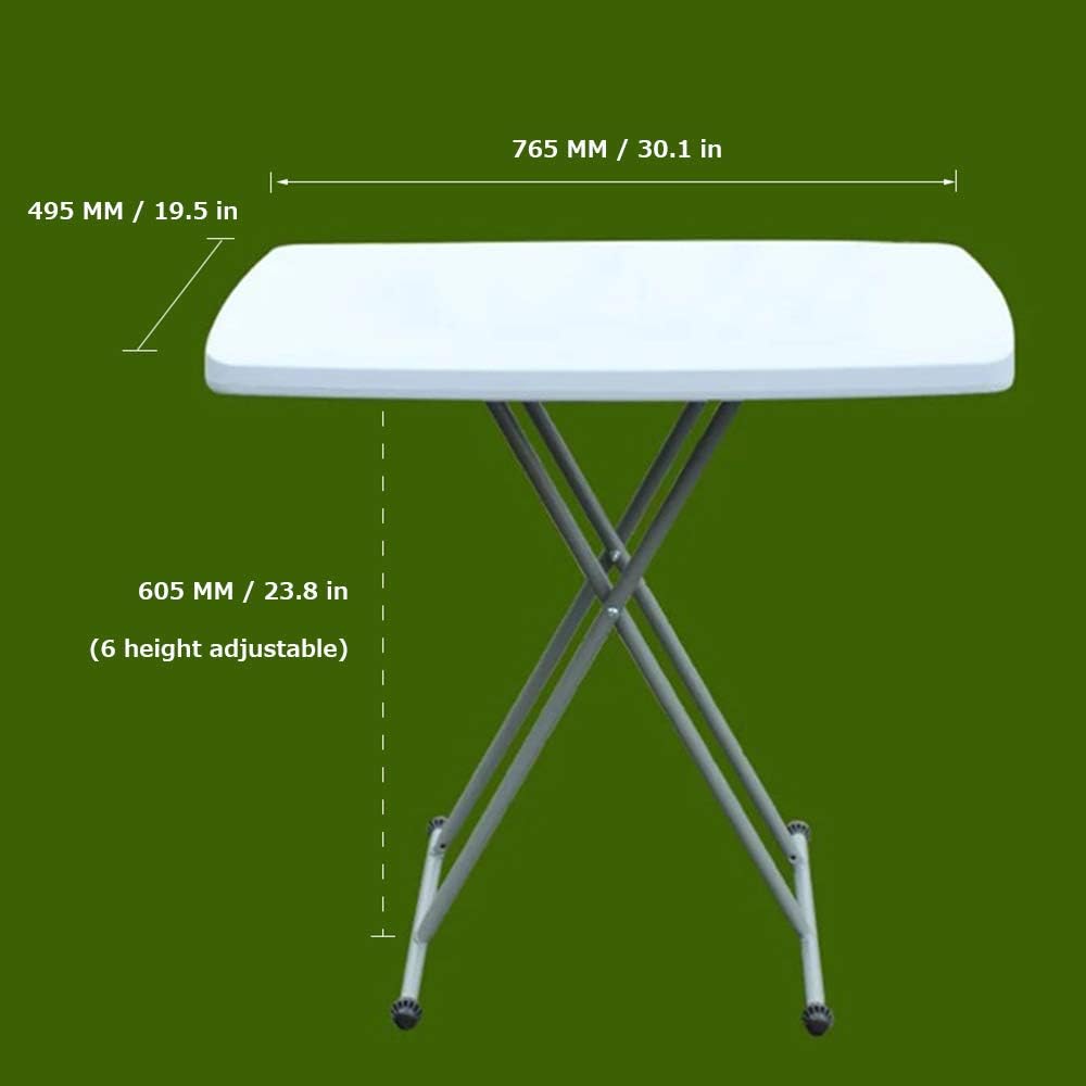 Lightweight Folding Camping Table White 2x3ft a7