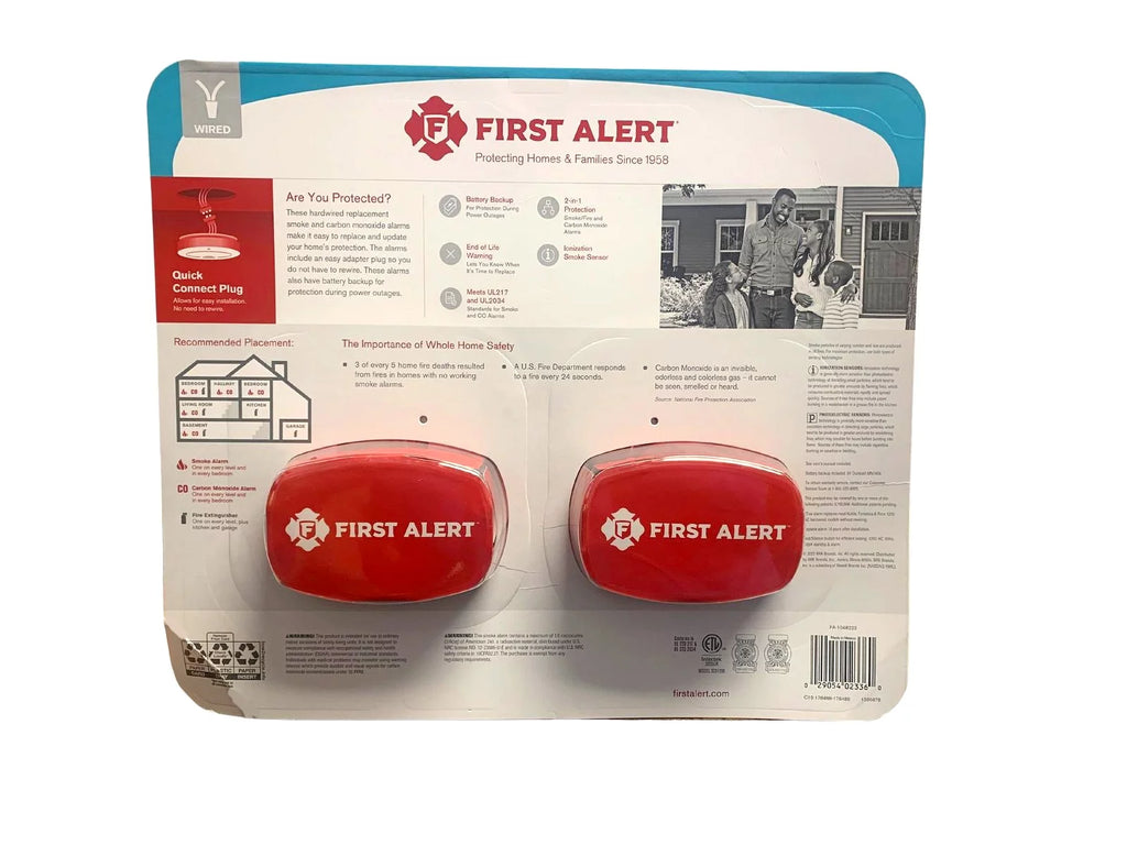 Hardwired Smoke & Carbon Monoxide Detector 2-Pack k7m