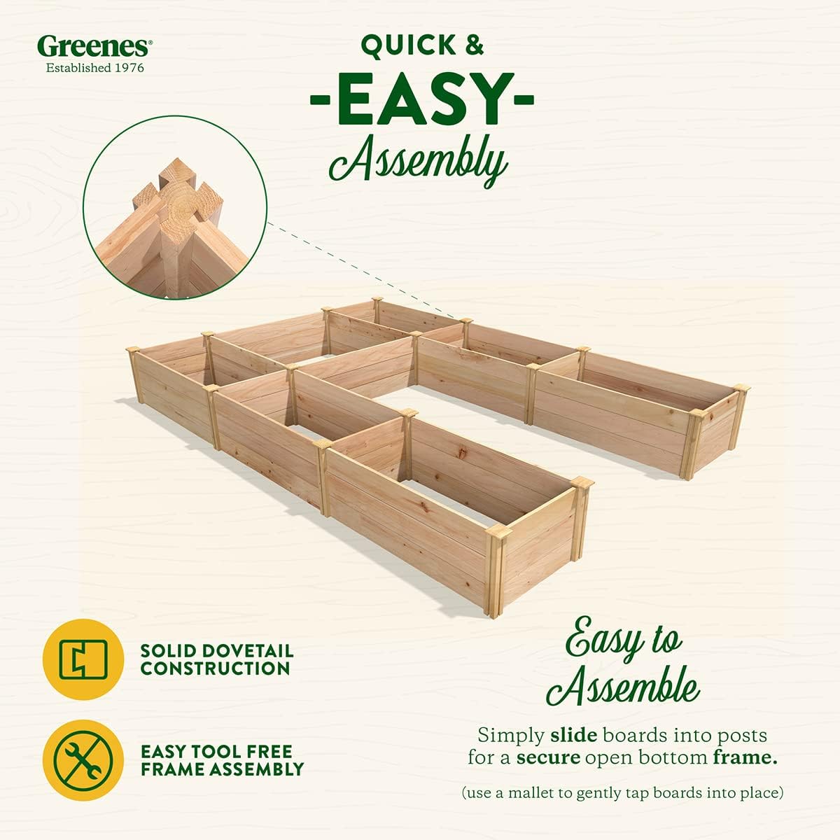 Cedar Raised Garden Bed 8x12 ft U-Shaped a7