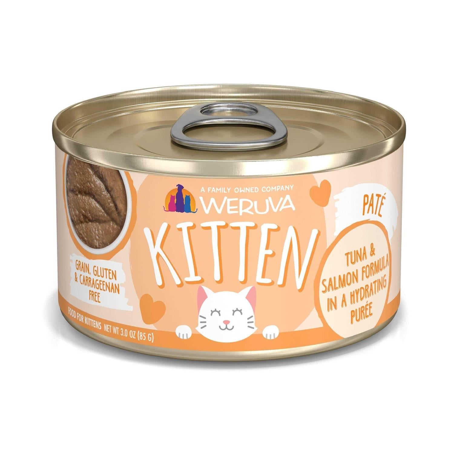 Weruva Kitten Tuna &amp; Salmon Formula in a Hydrating Puree Cat Food - Pet Supplies online store