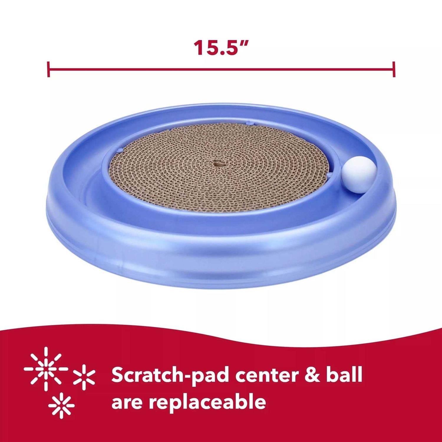 Cat Scratcher Toy with Track Ball a7