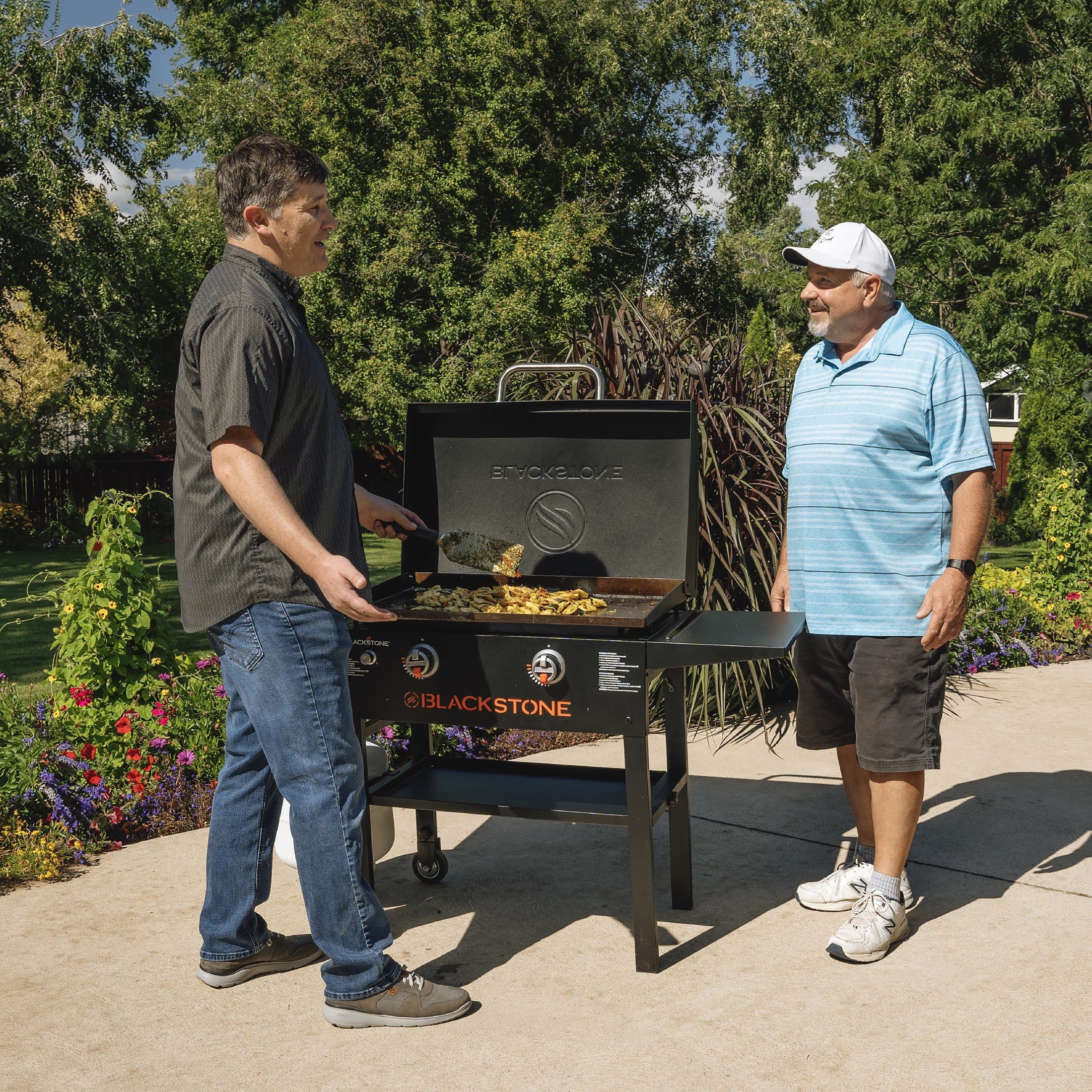 2-Burner 28" Propane Griddle with Hood a7
