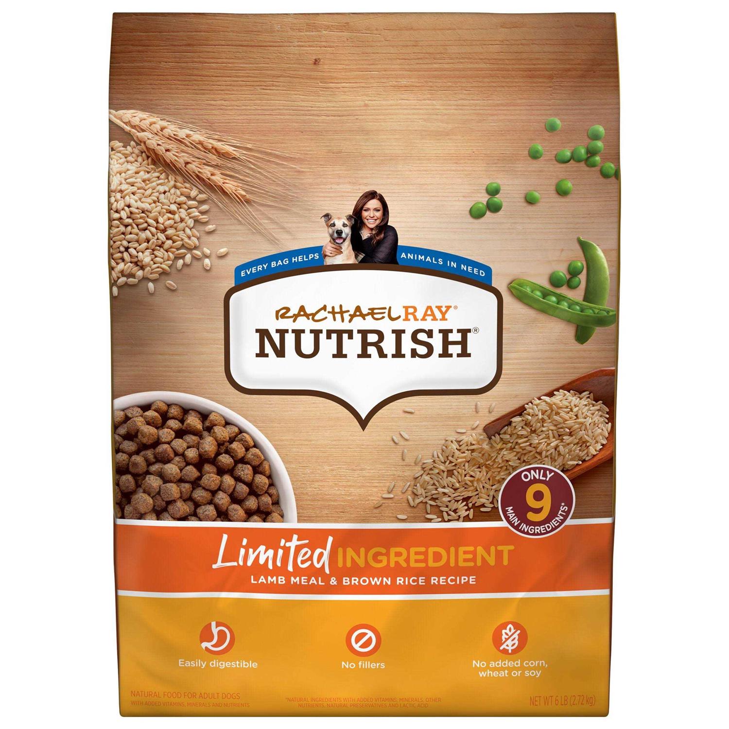 Rachael Ray Nutrish Lamb Meal &amp; Brown Rice Recipe Dry Dog Food - Pet Supplies online store