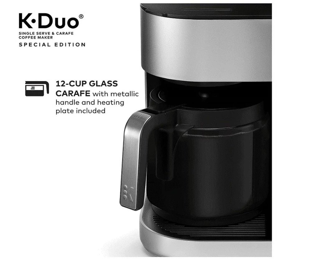 Coffee Maker Single Serve 12-Cup Drip Brewer Silver a7