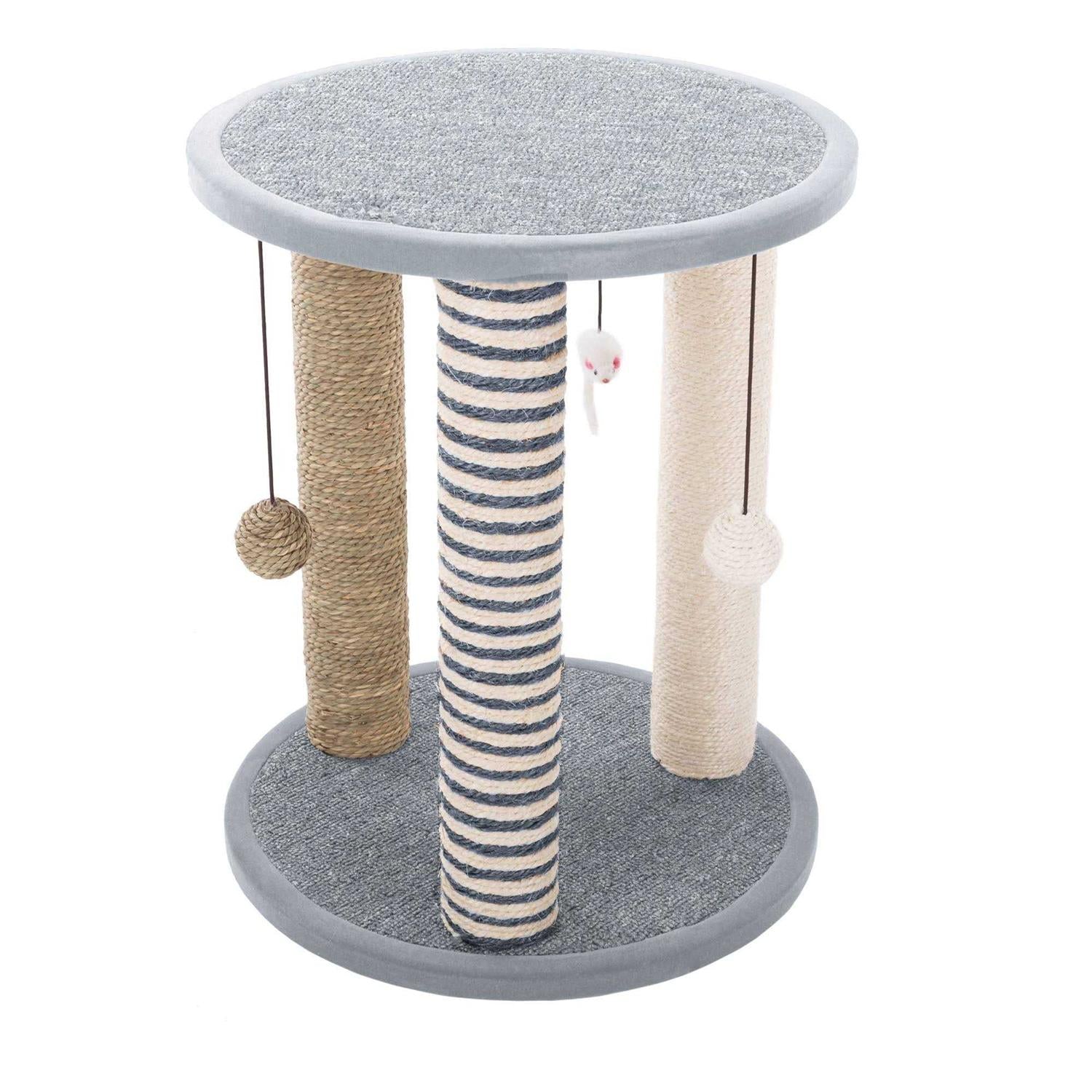 Cat Scratching Post with Toys k7m
