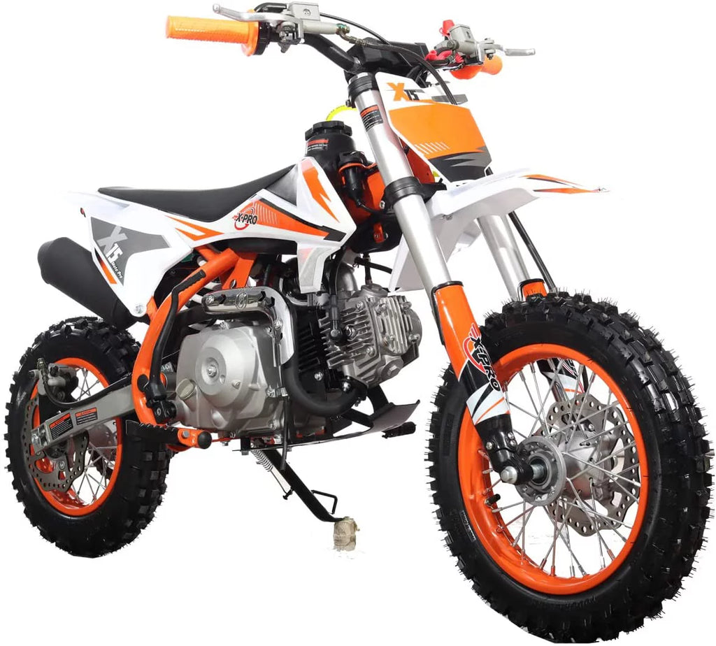 110cc Dirt Bike Semi-Automatic Kick Start Chain Drive k7