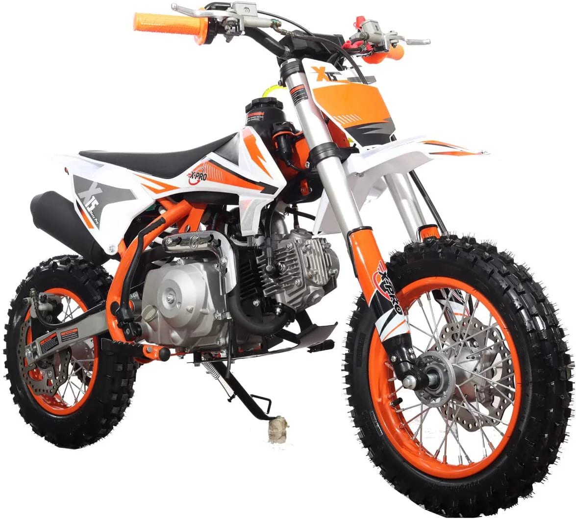 110cc Dirt Bike Semi-Automatic Kick Start Chain Drive k7