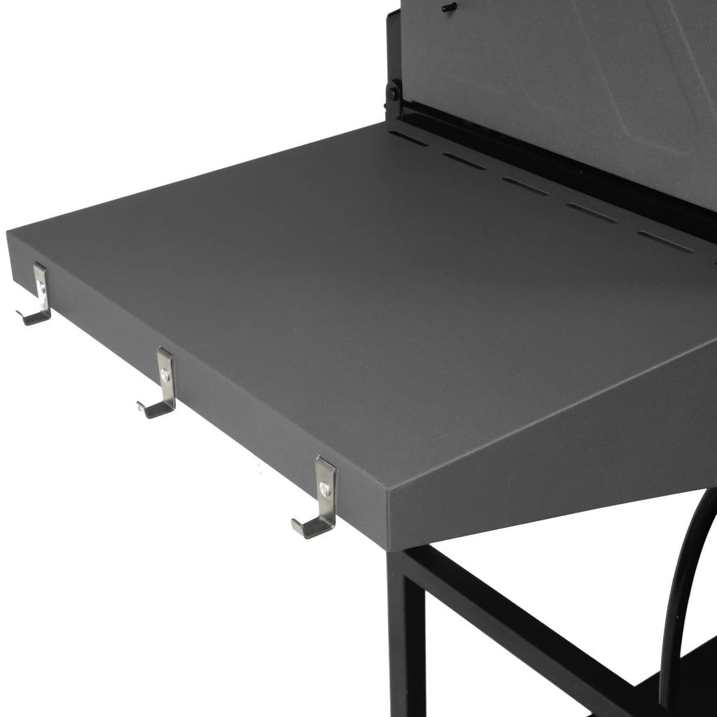 5 Burner Combo Gas Grill and Griddle Black k7p