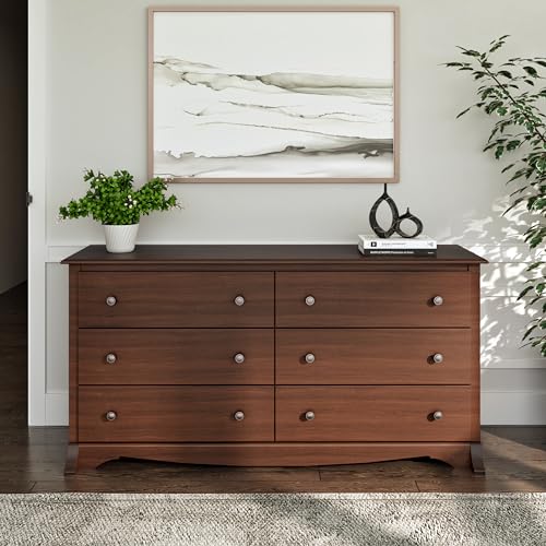 Rustic White Double Drawer Dresser and Nightstand Set k7m