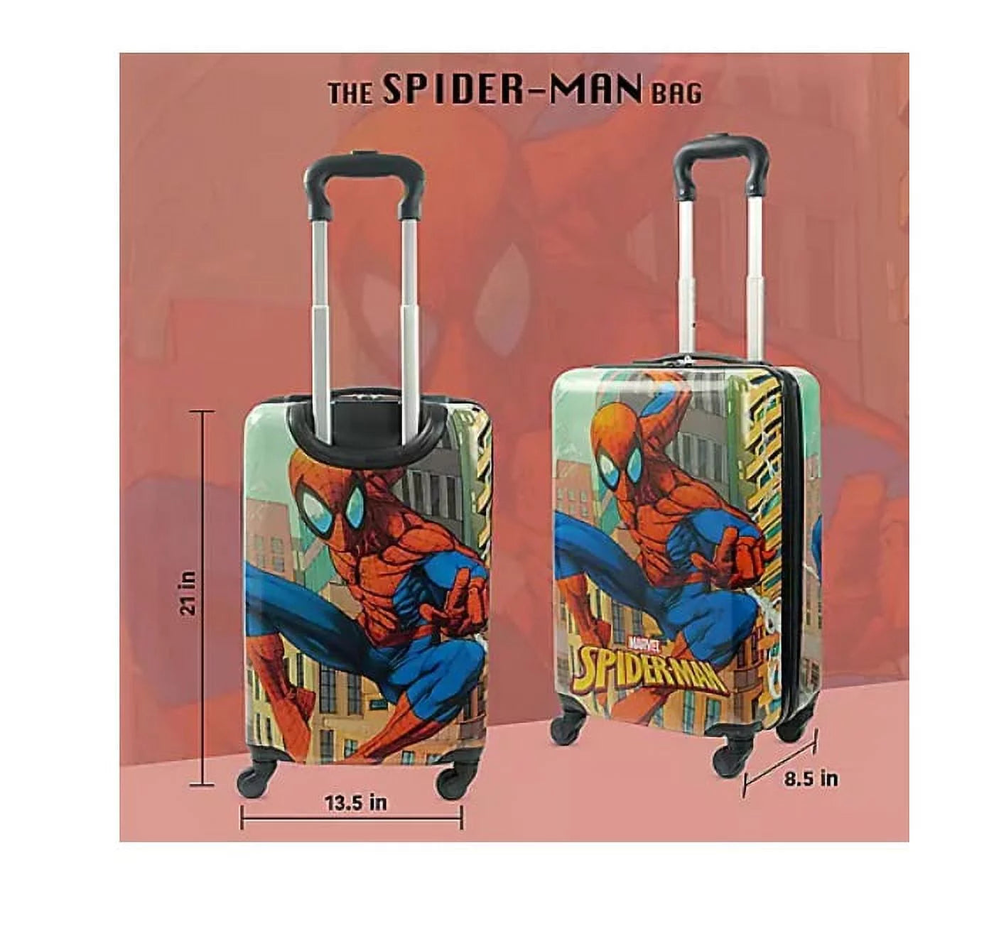 Spiderman Kids 21" Hardside Spinner Luggage k7