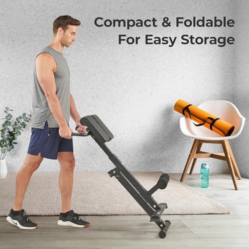 Roman Chair Hyperextension Bench for Home Gym k7p