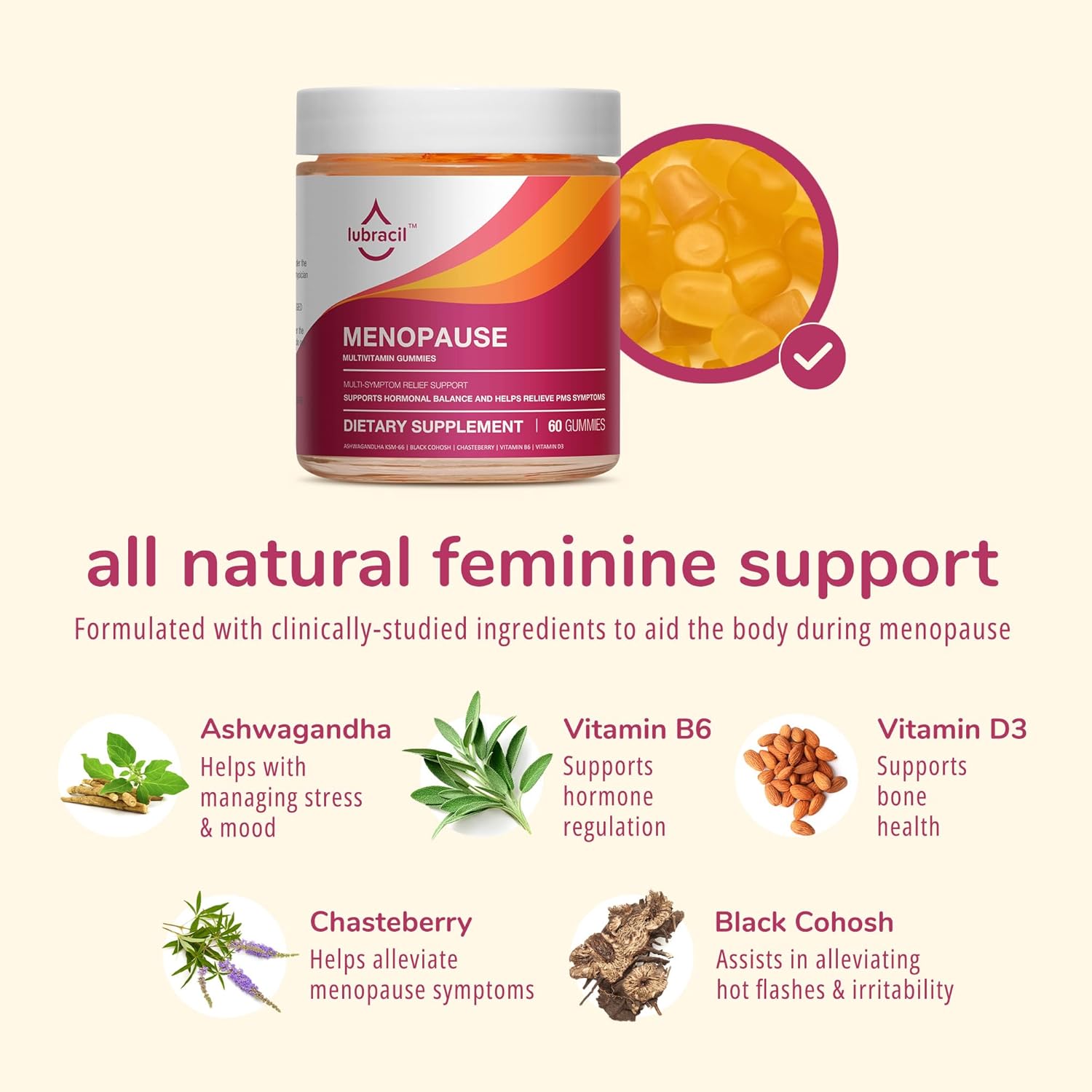 Intimate Feminine Cream & Menopause Support Gummies k7q