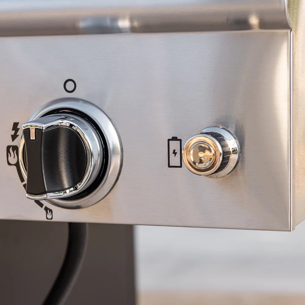 5-Burner Propane Gas Grill with Side Table and Ceramic Searing Burner a7k