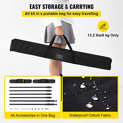 Backdrop Banner Stand 8 x 8 Ft Adjustable Height with Carrying Bag k7